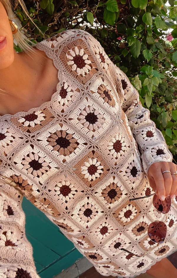 Mamacita Coverup ~ Neutral Flower Crochet | Show Me Your Mumu