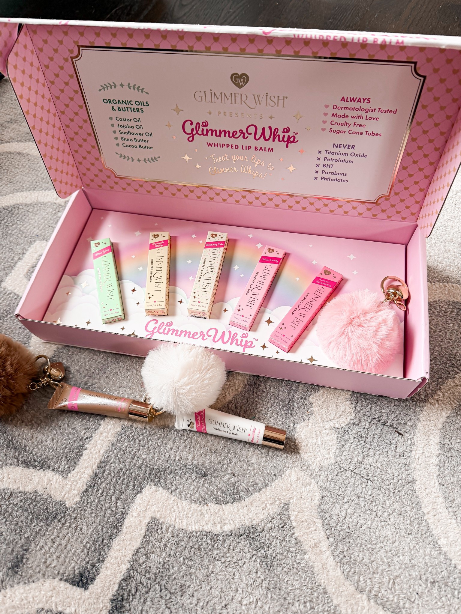 Chloe is so happy right now opening this. If you have a tween who loves lip gloss these are ADORABLE 🩷 I love them for her because they’re clean and use all organic oils and butter 🙌🏻 

#LTKKids #LTKBeauty