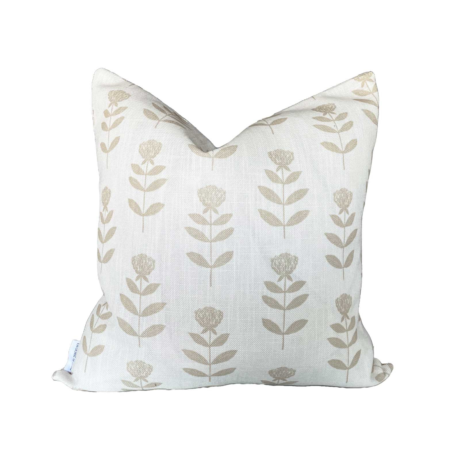 Madison Floral Pillow in Natural | Brooke and Lou