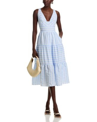 AQUA Textured Midi Dress - Exclusive  | Bloomingdale's Women | Bloomingdale's (US)