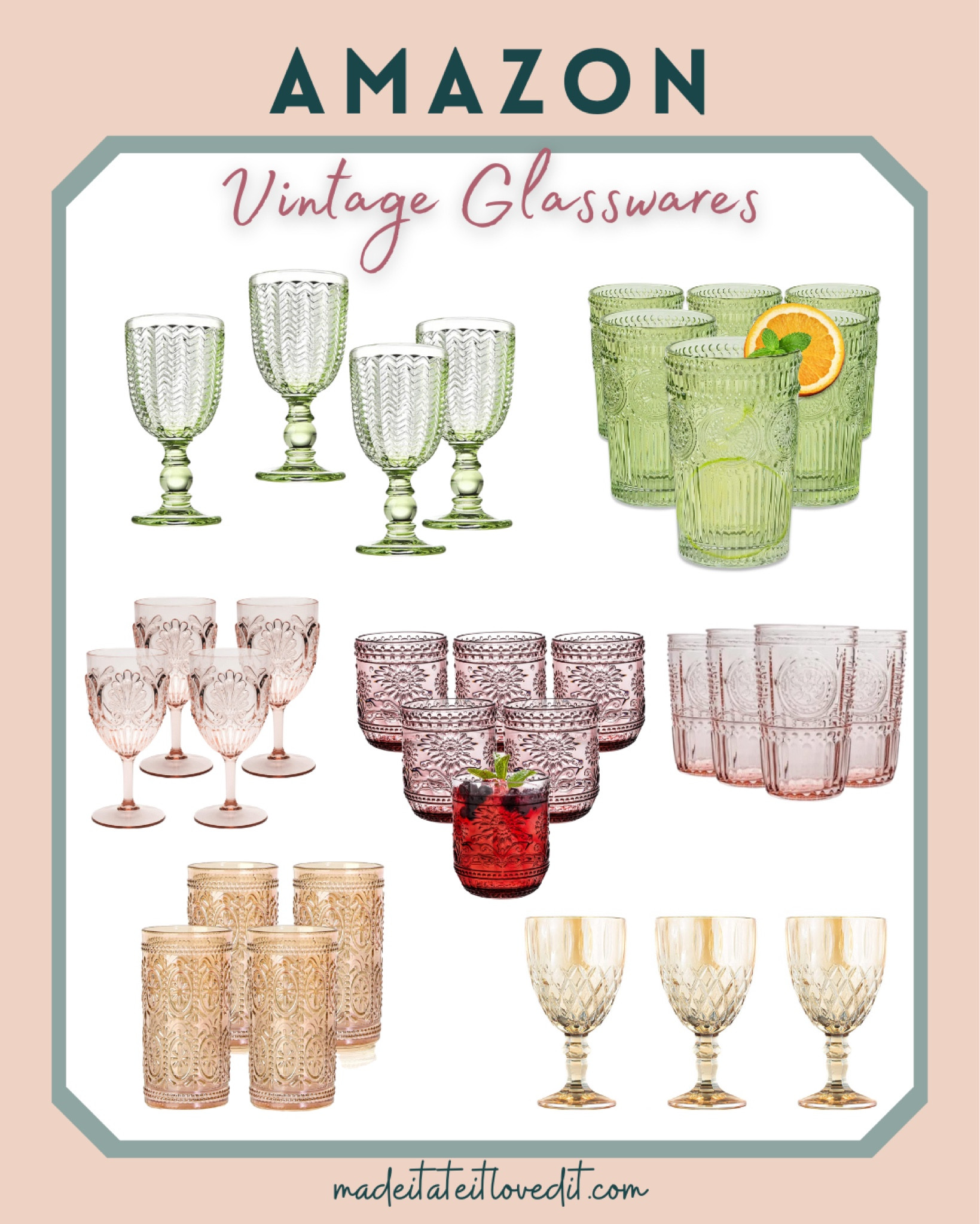 Acrylic Wine Glasses (Set of 4) by KOMOREBI