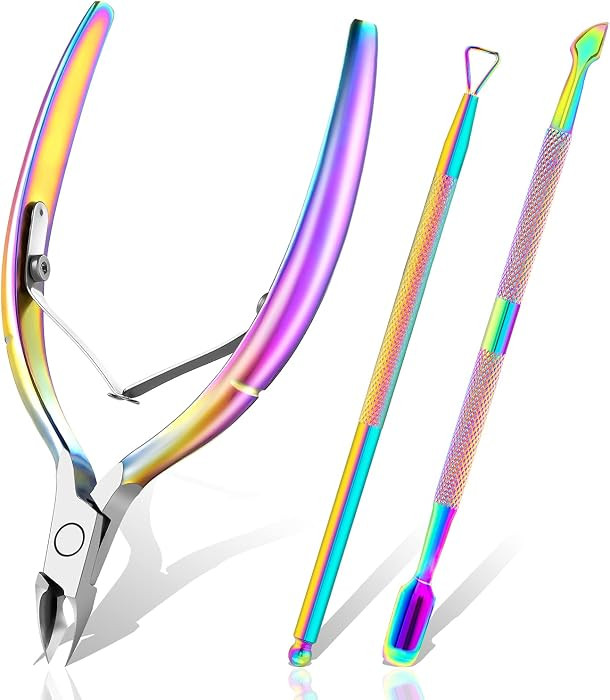 XIPOO Cuticle Trimmer with Cuticle Pusher, Salon Level Cuticle Remover Cuticle Nippers, Professio... | Amazon (US)