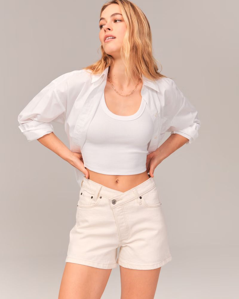 Women's High Rise 90s Cutoff Shorts | Women's Bottoms | Abercrombie.com | Abercrombie & Fitch (US)