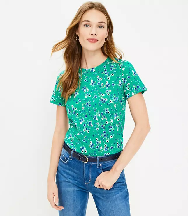 Bouquet Everyday Crew Tee | LOFT