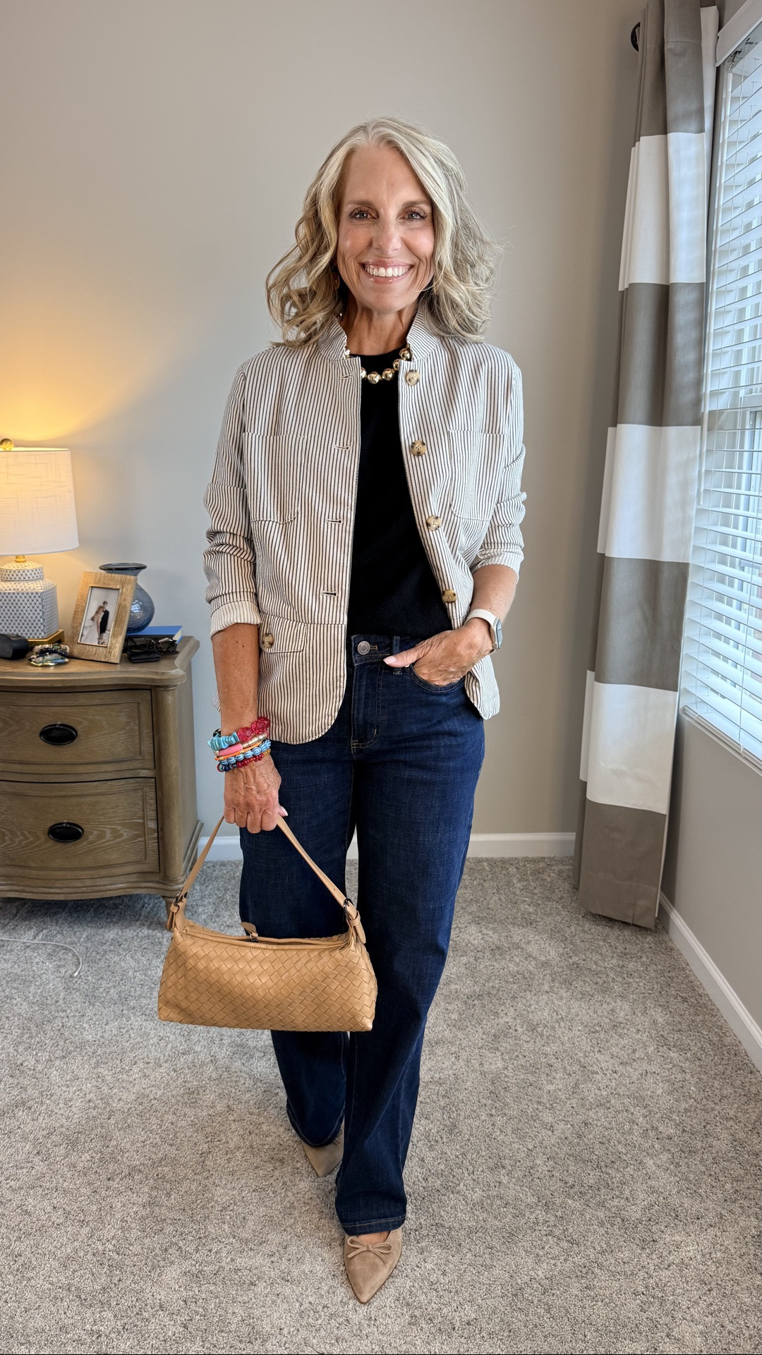 @jjill denim and the cutest jacket. Great casual workwear look

#LTKdayinmylife #LTKgrwm #LTKCon