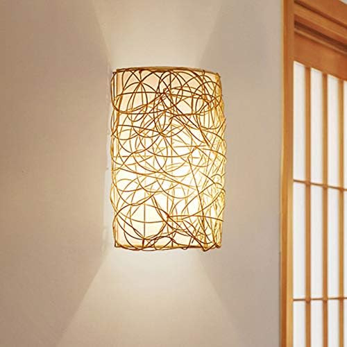 CraftThink LED Wall Sconces, Chinese 1 Bulb Wall Lamp White Half-Cylinder Sconce Light Fixture wi... | Amazon (US)