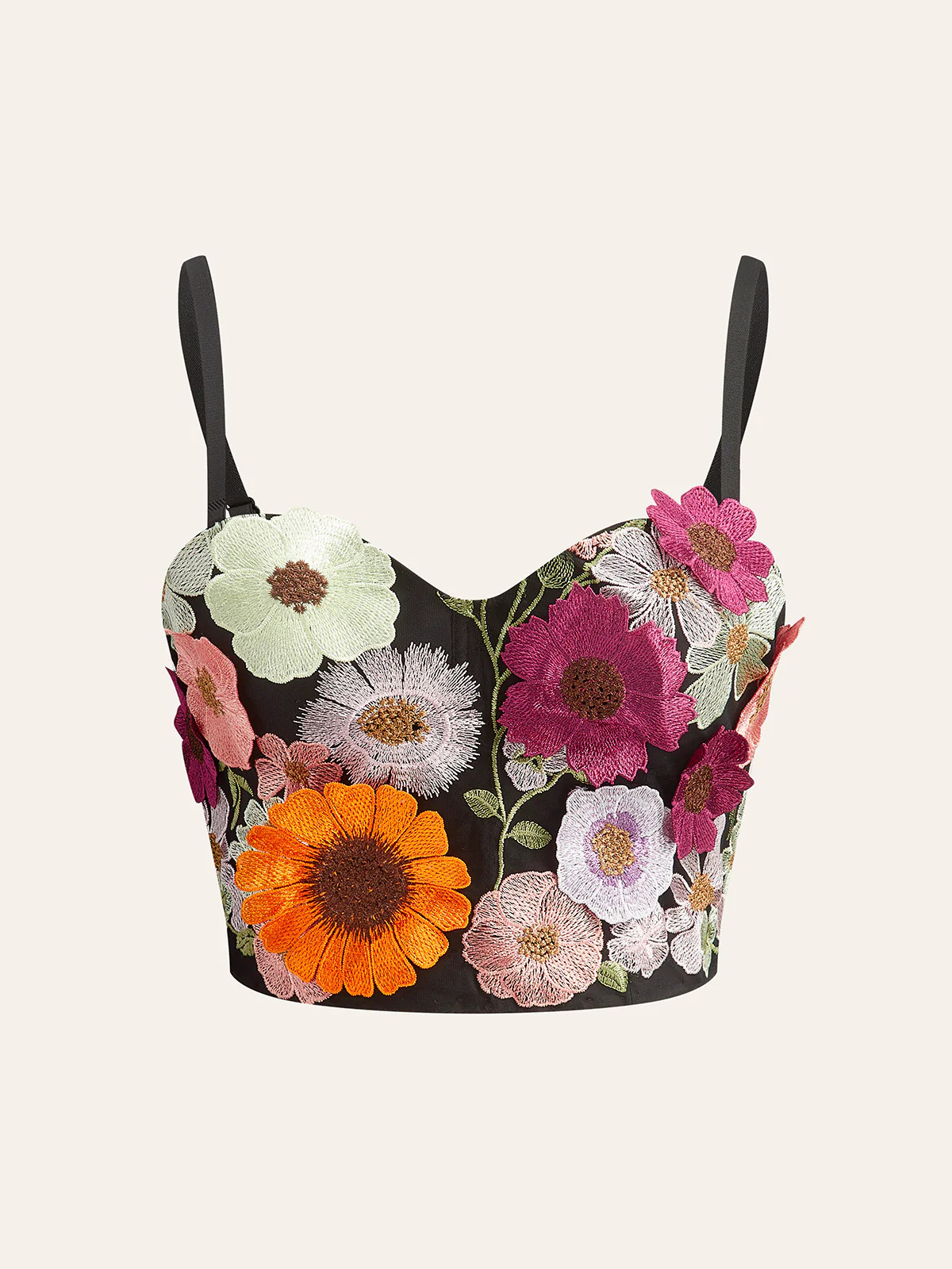 3D Flower Corset Top | Commense