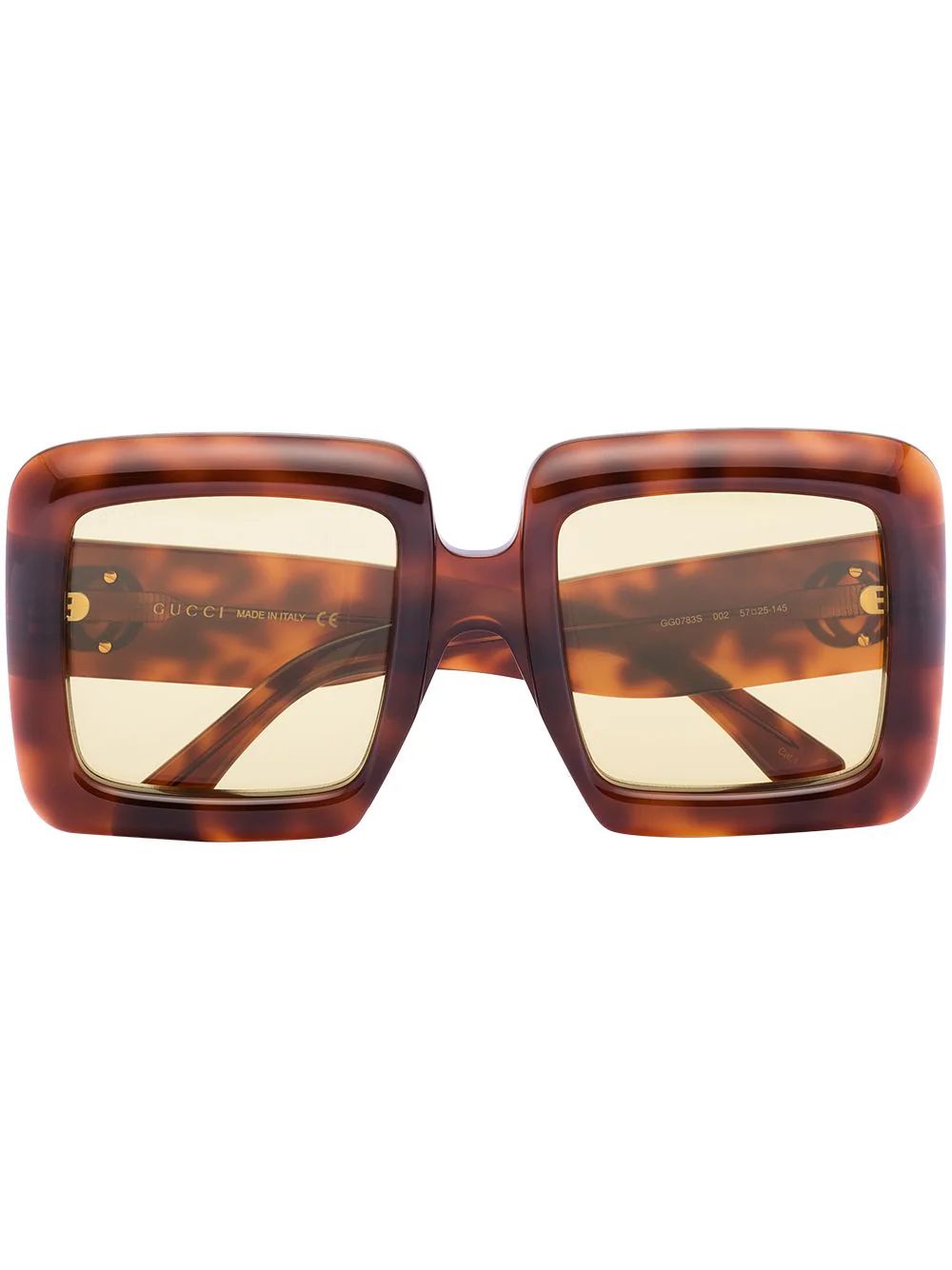 Gucci Eyewear Havana square-frame Sunglasses - Farfetch | Farfetch (US)