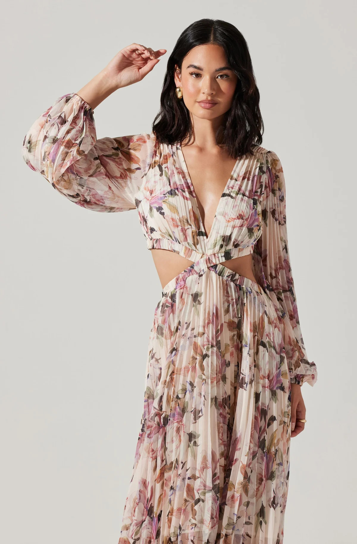 Revery Floral Long Sleeve Maxi Dress | ASTR The Label (US)
