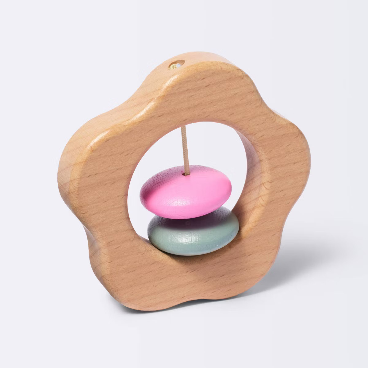 Wooden Baby Rattle - Flower - Cloud Island™ | Target