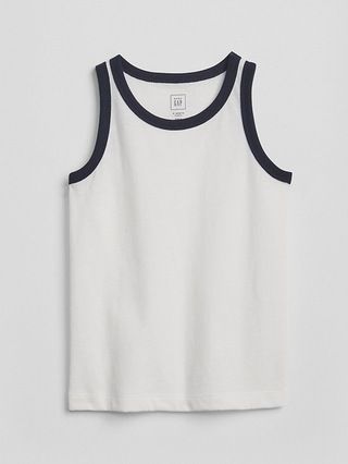 Gap Baby Contrast Tank Top New Off White Size 12-18 M | Gap US