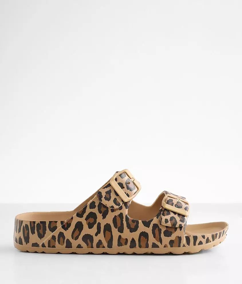 Leopard Print Sandal | Buckle