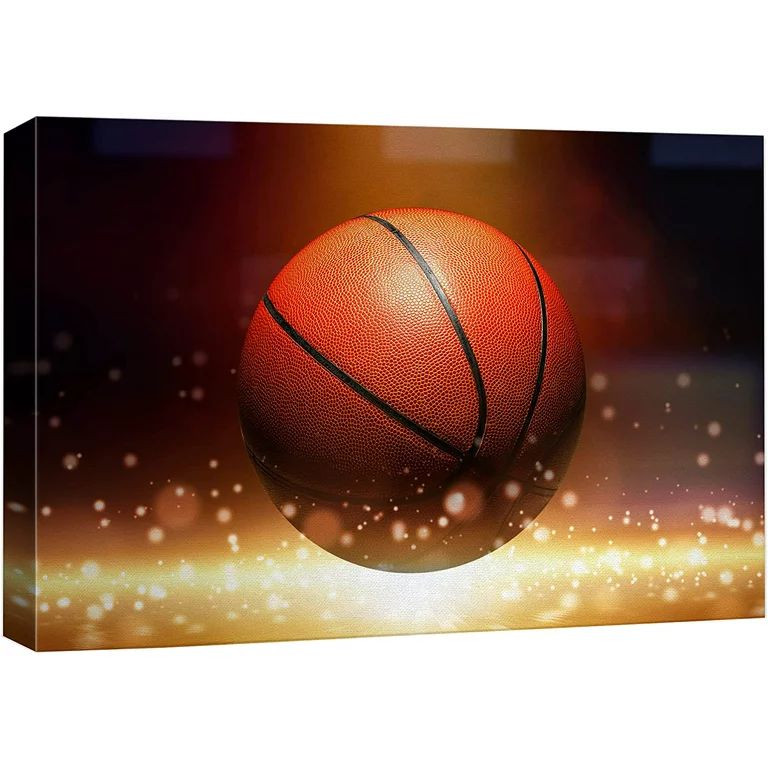 wall26 Canvas Print Wall Art Bokeh Effect Sparkle Vibrant Neon Basketball Boys Room Decor Sports ... | Walmart (US)