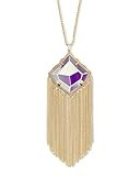 Kendra Scott Kingston Long Pendant Fringe Necklace for Women, Fashion Jewelry, 14k Gold-Plated, Irid | Amazon (US)