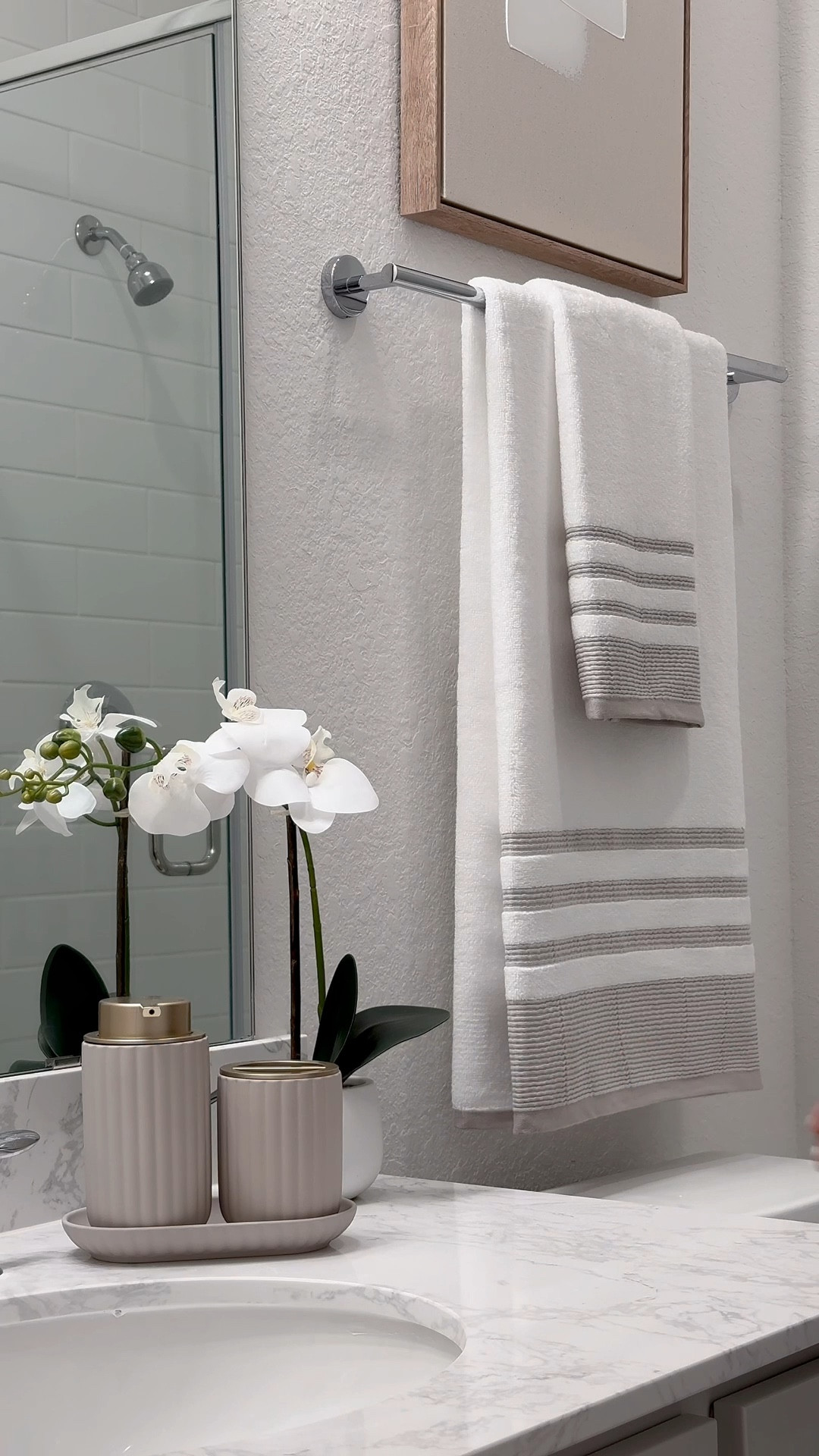 Umm these bath mats!!! 🤌🏽 by far the softest mats I’ve owned. 😍 They also come in black, silver, or white! I love how plush they are and yet functional.  

This lamp is adjustable and provides the perfect ambient lighting for night time - The perfect reading lamp. It also comes in a gorgeous bronze 🤎

I’ve been waiting for these gorgeous soap dispenser and canisters to come back again -  offering various color options and a soft, velvety texture. 🤍🤎🤍

This woven tray is a great addition to your home decor.  It can be used to add a decorative touch to your kitchen counter, coffee table, or bathroom vanity.

Find these below! ☺️ 

#LTKStyleTip #LTKVideo #LTKSaleAlert