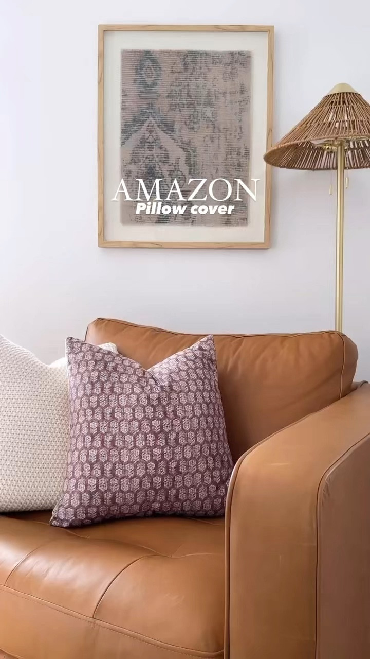 Decorative floral pillow cover from Amazon - 18x18” size pillow case with a 20x20” insert to give the pillow a full look. 

#LTKFindsUnder50 #LTKStyleTip #LTKHome