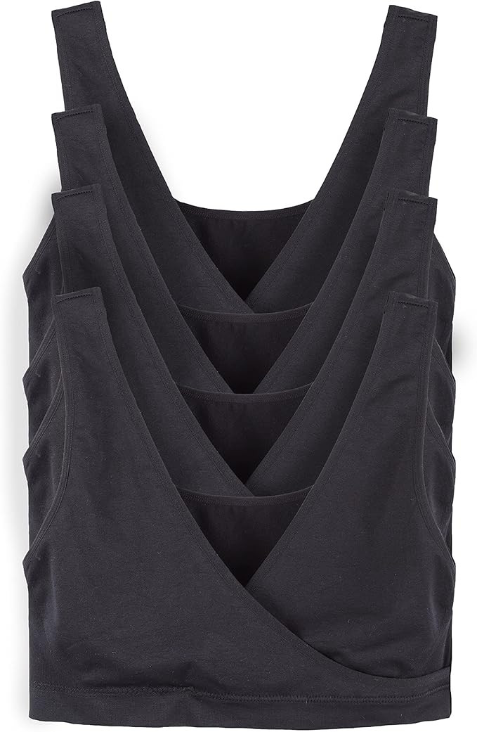 Caramel Cantina 4 Pack Nursing Maternity Women’s Sleep Comfort Bralette Bra | Amazon (US)