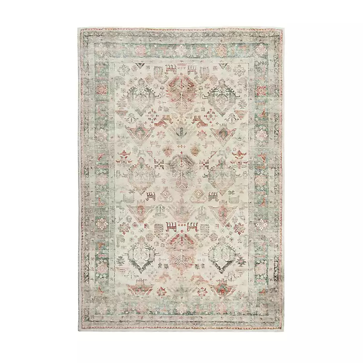 Beige Rosette Area Rug, 7x9 | Kirkland's Home