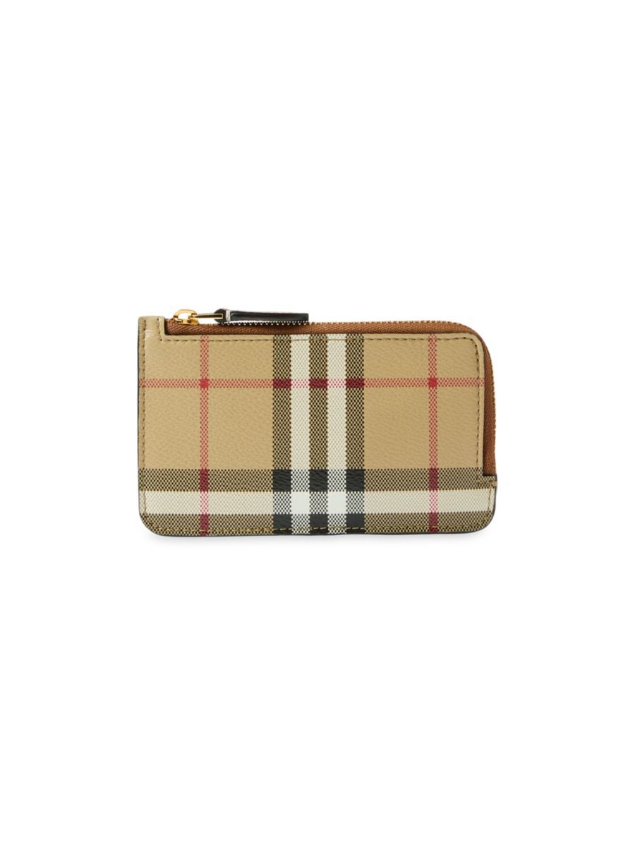 Somerset Check Coated Canvas Wallet | Saks Fifth Avenue
