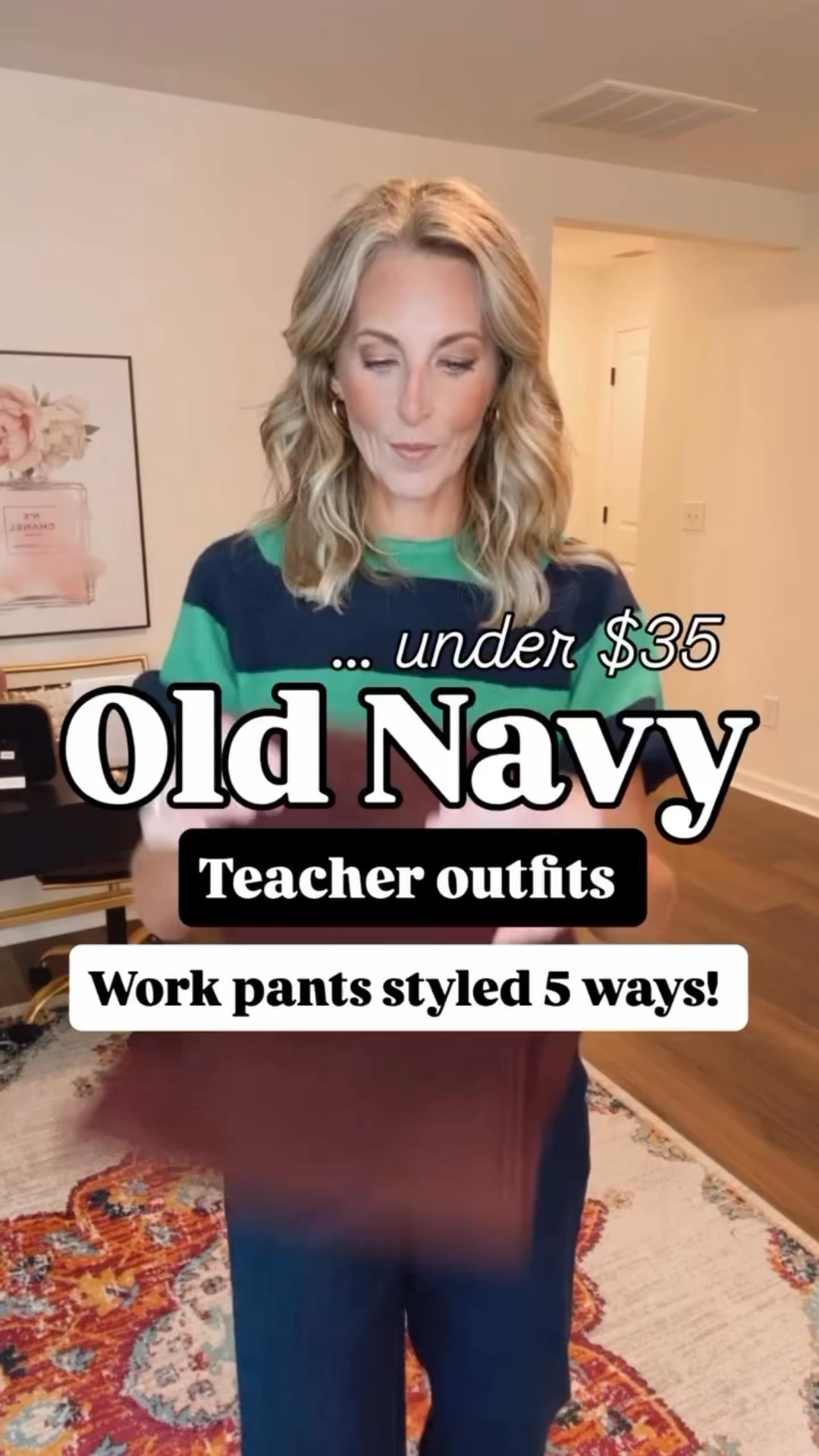 Nothing makes a teacher happier than the ease of having all her outfits picked out! That is my goal to have it all planned out for you- so you just have to show up looking cute!! Comment PANTS to get these OG Old Navy pants (that I own in every color- and swear by) sent right to your inbox. 

Old Navy high waisted O G Chino pants are truly some of my very favorite pair of pants to wear to work! They come in over 10 colors - sizes regular, petite and tall. Wearing a size extra small.  Paired with all of my favorite Old Navy tops plus one Walmart.  Size small and all tops!! 

Everything on SALE!! 

Teacher, outfit, teacher, back to school outfit, teacher style, Old Navy style  

#teacher #teachers #teaching #teachersofig #teachersofinstagram #teachersofthegram #teachergram #teacherstyle # #teachersfollowteachers #teacherfashion #teachersofinsta #oldnavy #workweek #workoutfits #oldnavystyle 
#teacherssupportteachers #teacherootd #shopltk #Itkstyletip #outfits #pants 