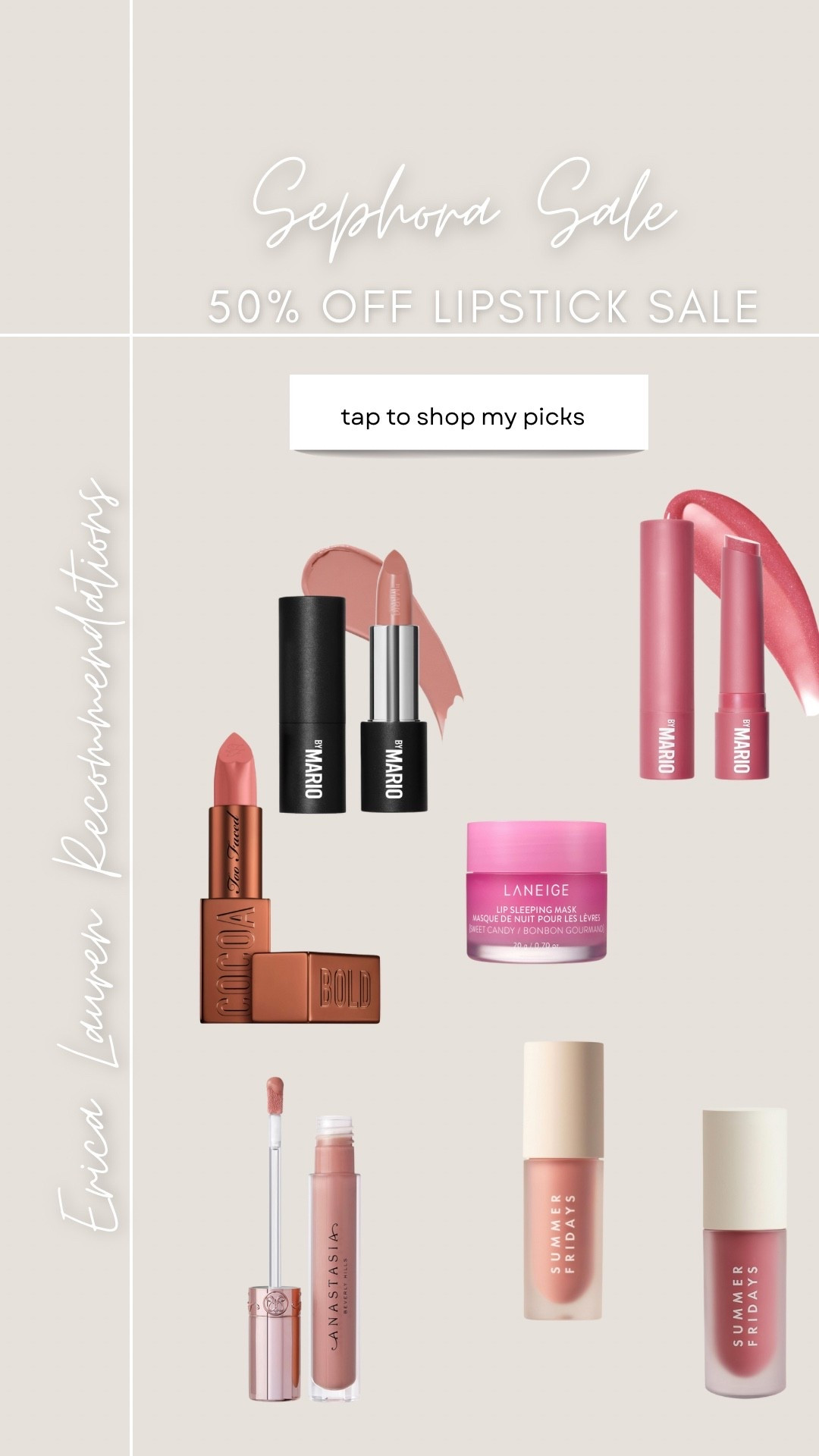 Sephora Sale: my lipstick picks that I have currently in my makeup bag

#LTKSaleAlert #LTKBeauty #LTKFindsUnder50