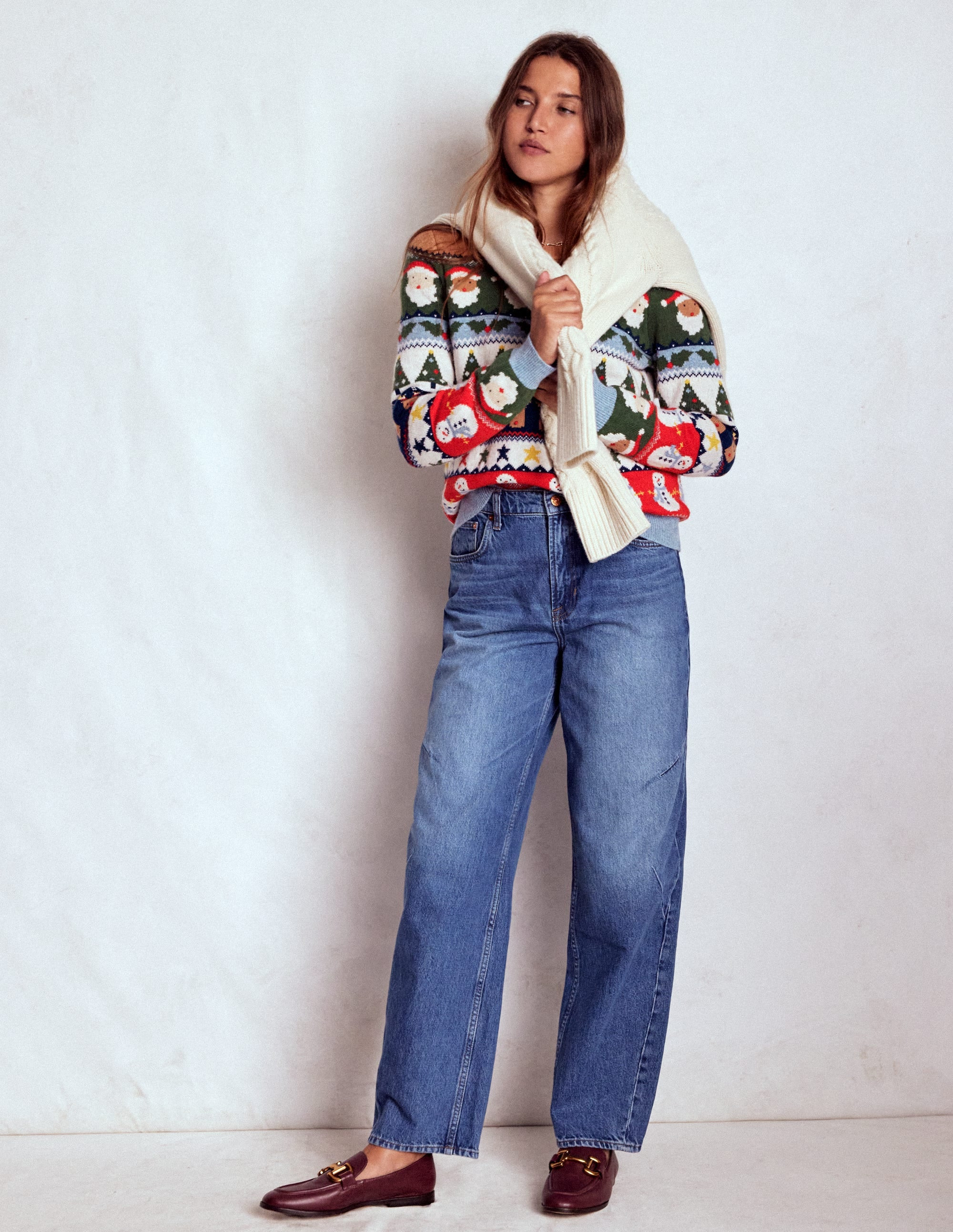 Edie Fair Isle Sweater-Multi, Christmas Fair Isle | Boden (US)