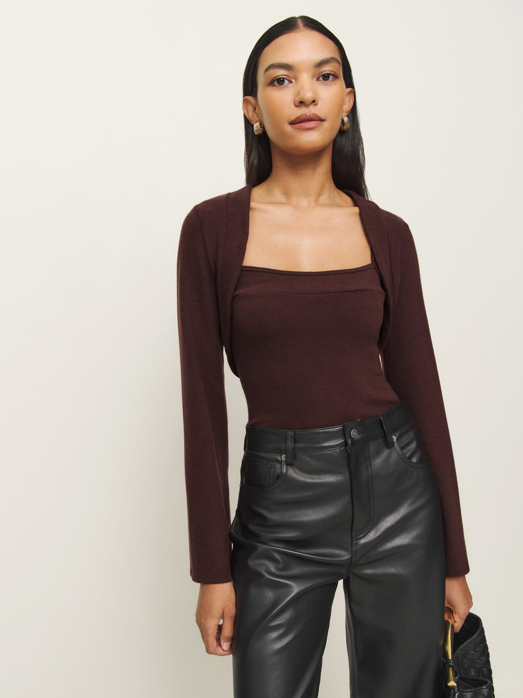 Chloe Knit Shrug Set | Reformation (Global)