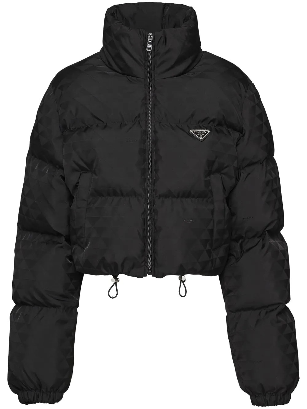 Re-Nylon cropped puffer jacket | Farfetch Global