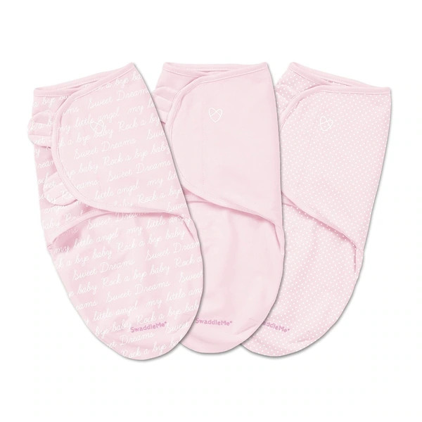 Summer Infant SwaddleMe Pink Cotton Cursive Original Blankets (Pack of 3) | Bed Bath & Beyond