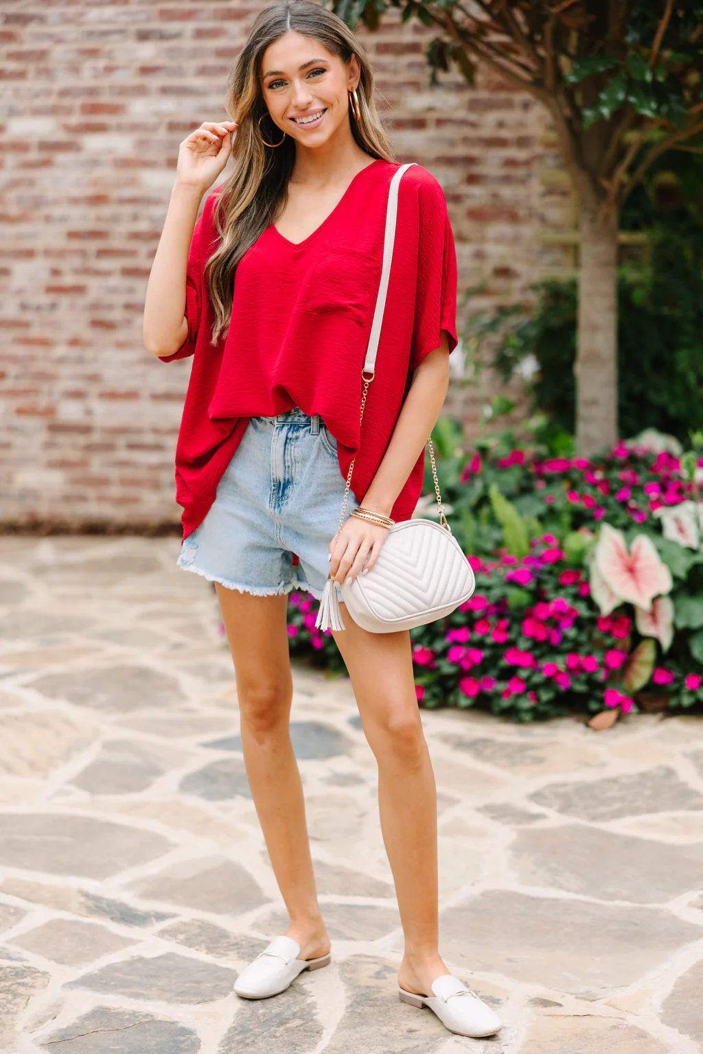 Couldn't Be Better Red Top | The Mint Julep Boutique