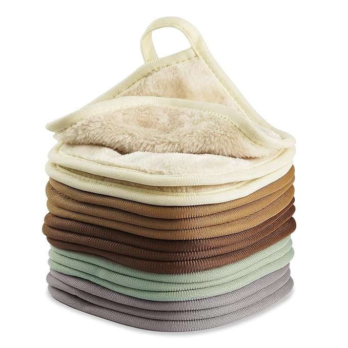 Makeup Remover Cloth, 15-Pack Soft Microfiber Face Towels for Washing Face, 5" x 5" Eye Makeup Re... | Amazon (US)