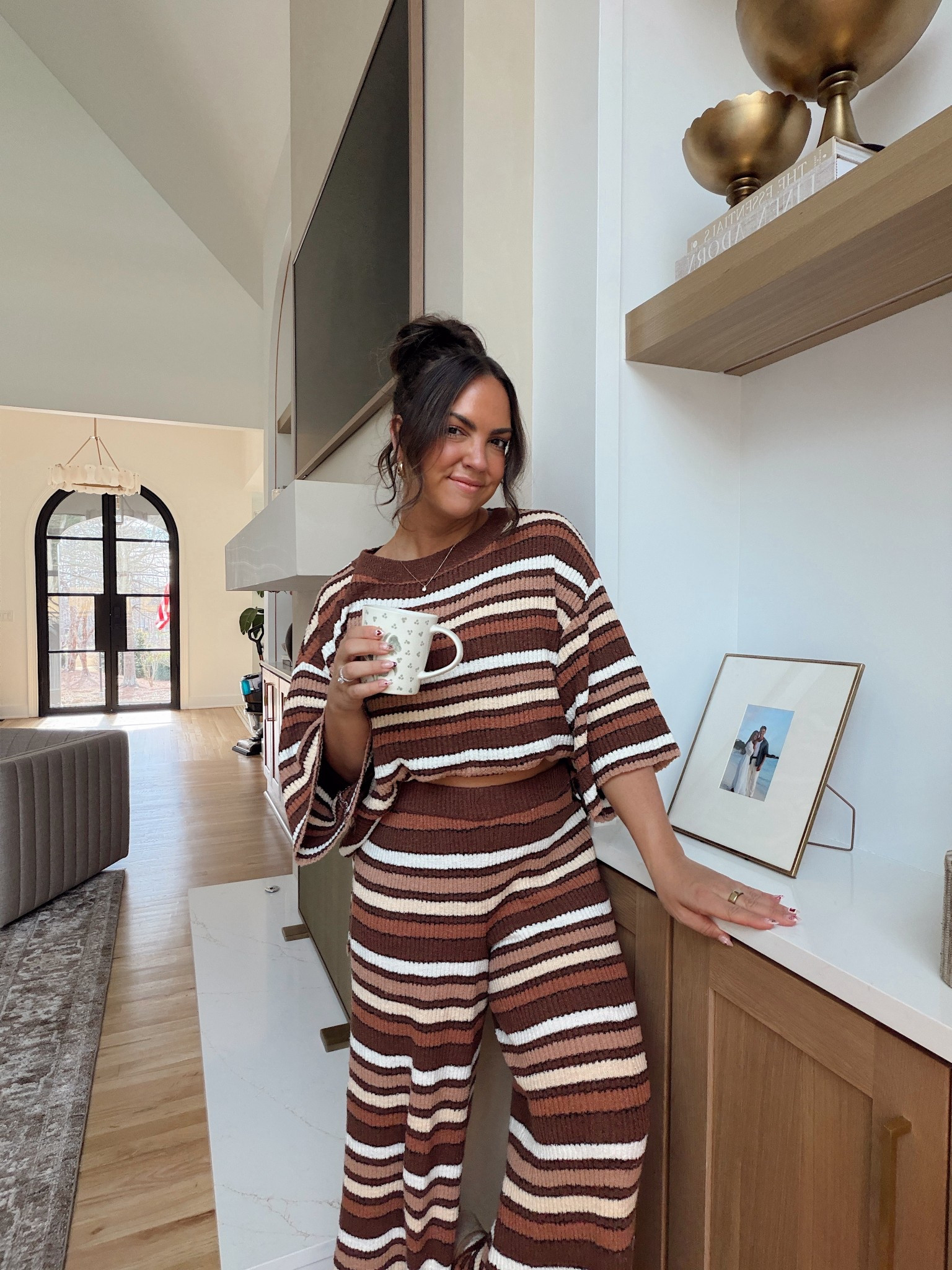 Free people striped set in medium