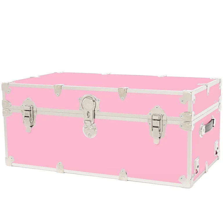 Rhino Trunk & Case Large Leather Embossed Vinyl Trunk, Summer Camp, College, Storage 32"x18"x14" ... | Walmart (US)
