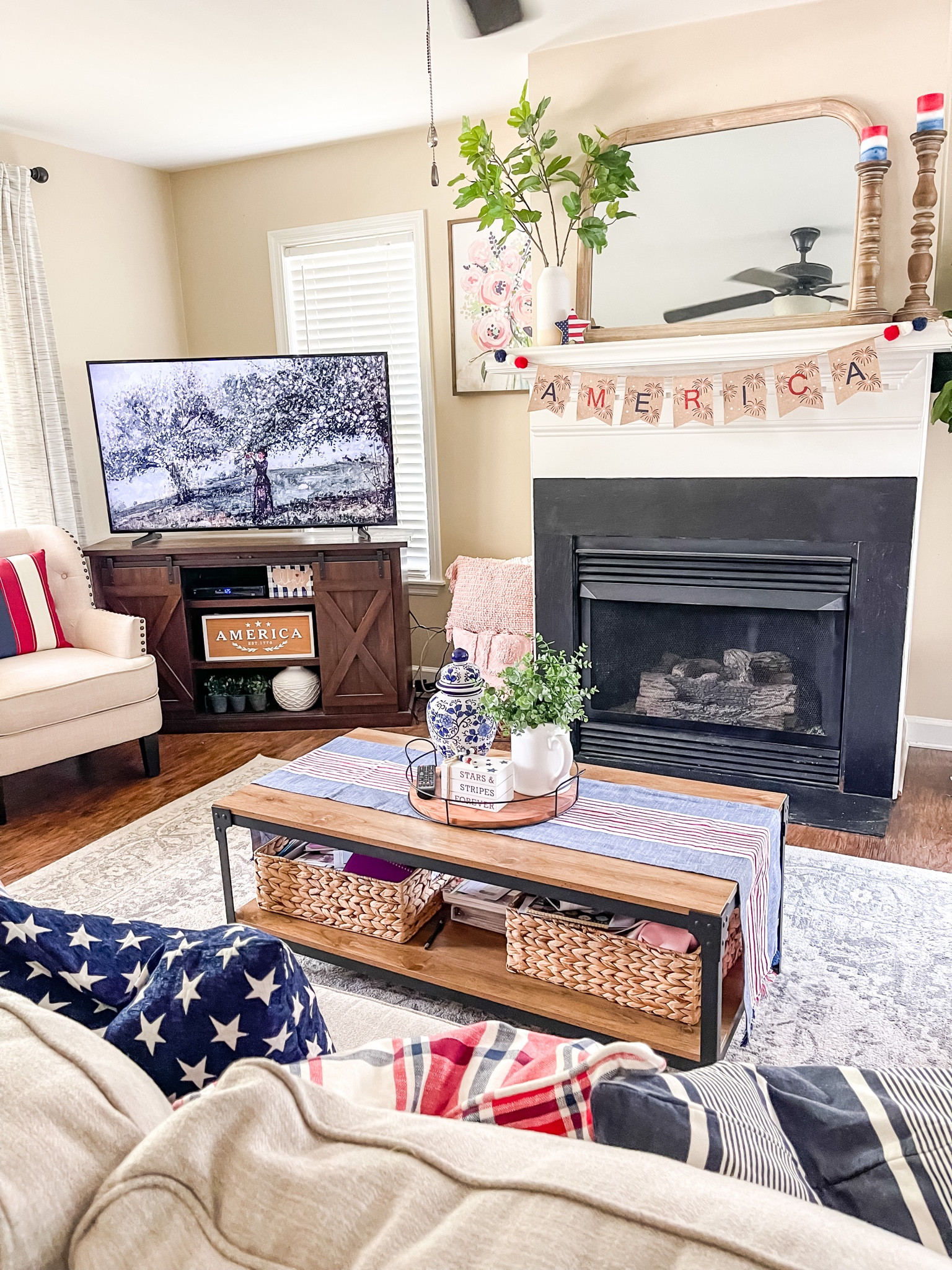 Grab my popular tv stand with sliding barn doors to hide all the storage and cords on sale for #wayday!! 

Home decor / living room / modern farmhouse / tv stand / entertainment center / coffee table / accent chair / rug 

#LTKhome #LTKFind #LTKsalealert