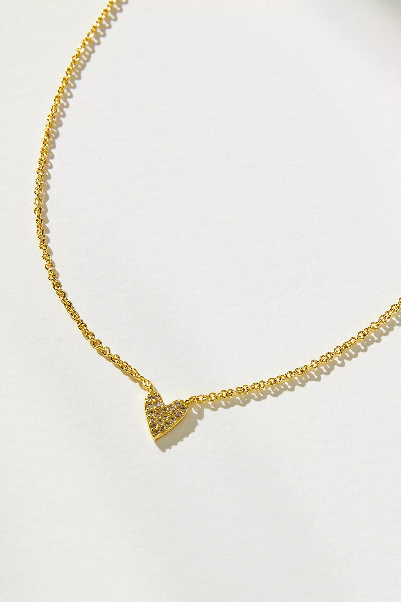 Uncommon James Full Pavé Heart Necklace | Anthropologie (US)