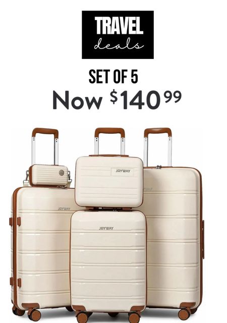 Travel luggage set 5 for $140
Walmart find

#LTKtravel #LTKsalealert #LTKitbag