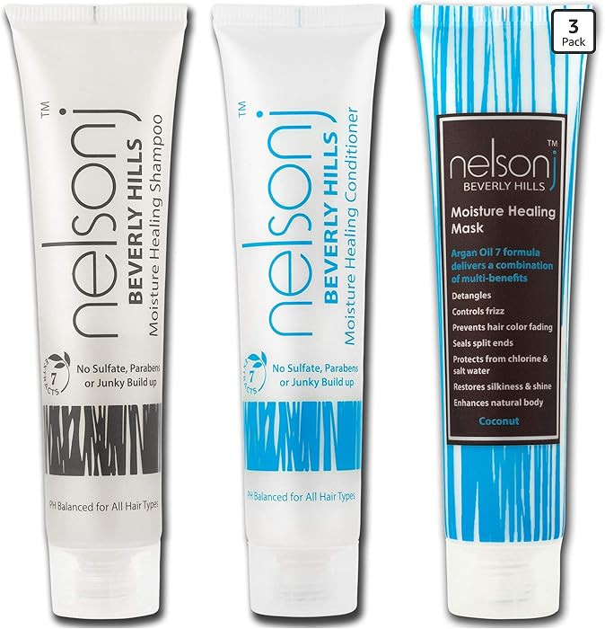 Healthy Hair Discovery Set (Moisture Healing Shampoo + Conditioner + Hair Mask) - 1oz - Travel Tr... | Amazon (US)