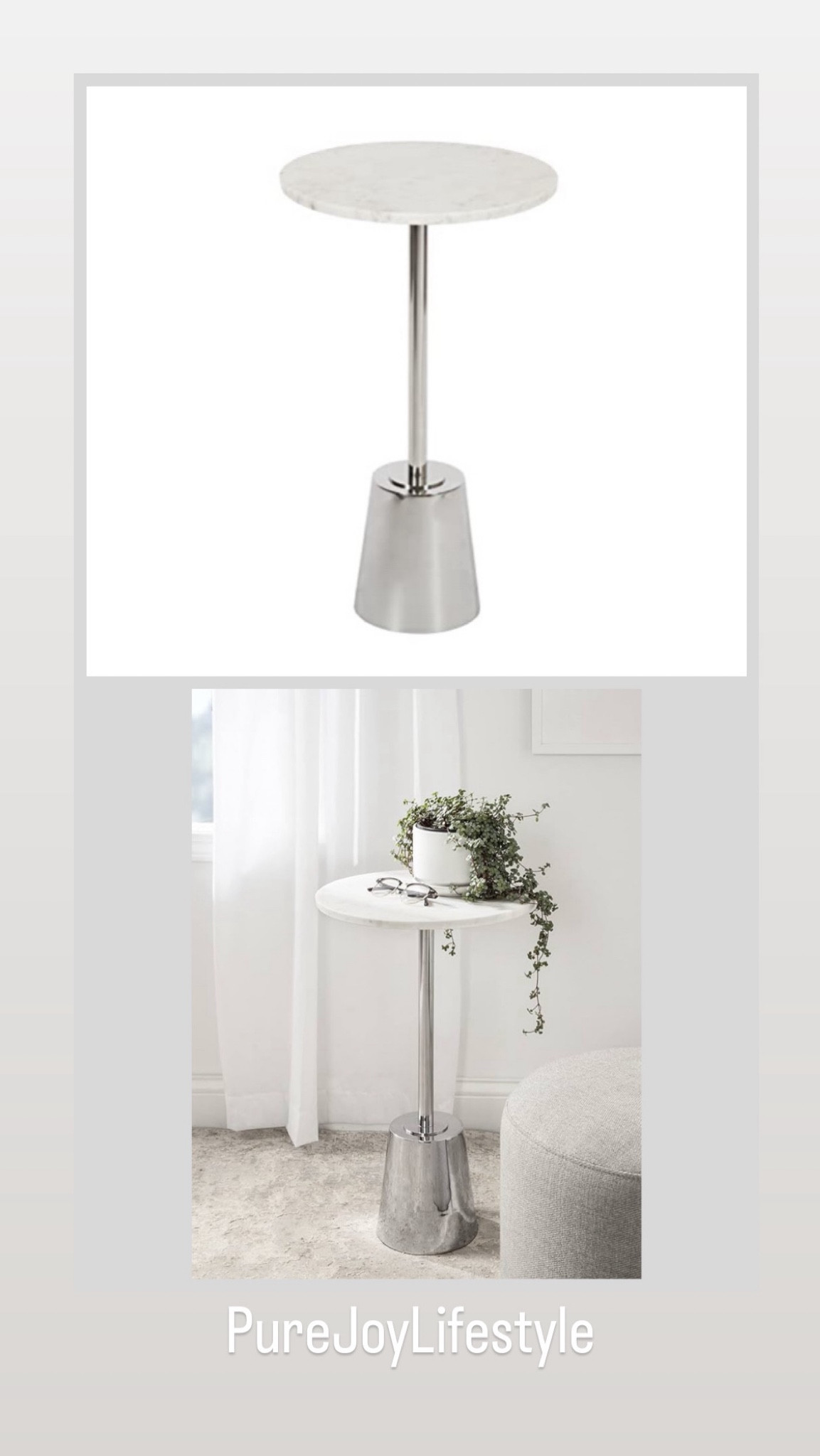 Marble drink table , night stand , side table , bedside table. Perfect home addition!  Home decor , home improvement. 

#LTKHome #LTKStyleTip