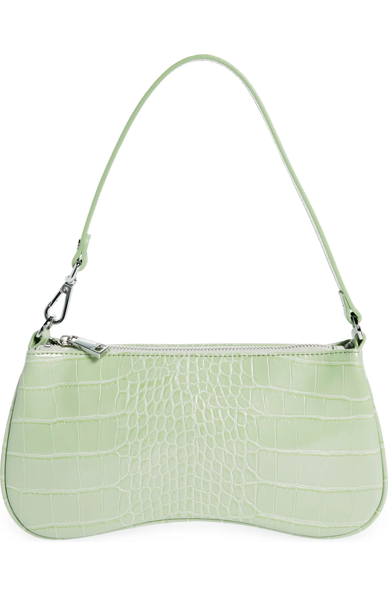 Eva Croc Embossed Faux Leather Convertible Shoulder Bag | Nordstrom