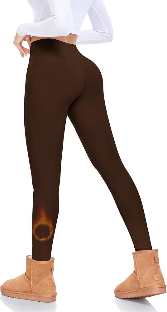 FULLSOFT Fleece Lined Leggings Women High Waisted Tummy Control Workout Winter Thermal Warm Soft ... | Amazon (US)