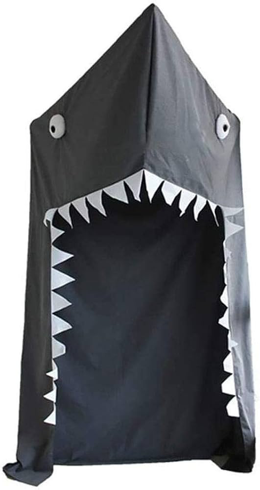 QULACO Bed Canopy, Tent House for Kids Canopy Canopy Big Shark Cotton Bed Canopy Play Net Kids Ro... | Amazon (US)