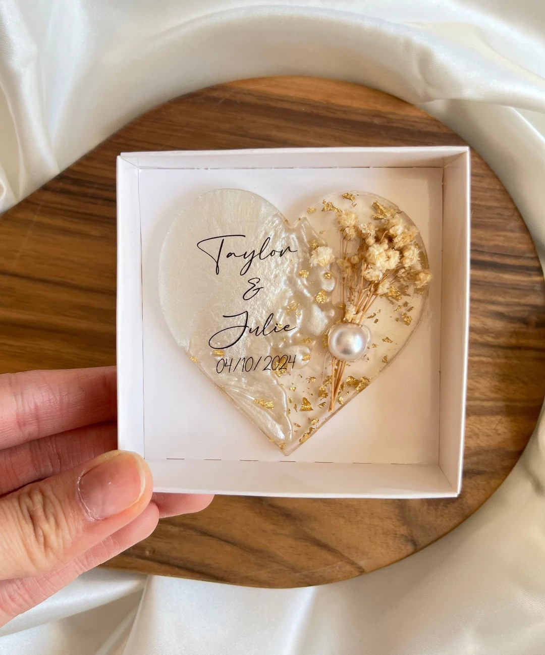 Personalized Magnet Favor, Epoxy Magnet, Engagement Gift, Bridal Shower Favors,dried Flower Magne... | Etsy (US)
