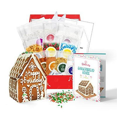 Baketivity Baking Kit Holiday Gingerbread House Kit - Bake And Build Edible Gingerbread House - Create a Treat Gingerbread House Kit | Target