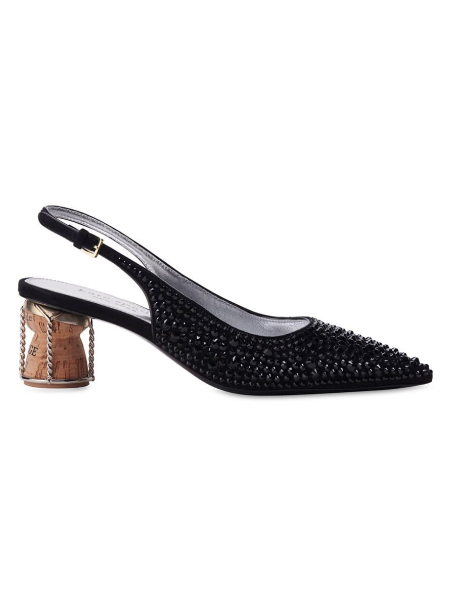 kate spade new york Soiree Crystal Cork Pumps | Saks Fifth Avenue