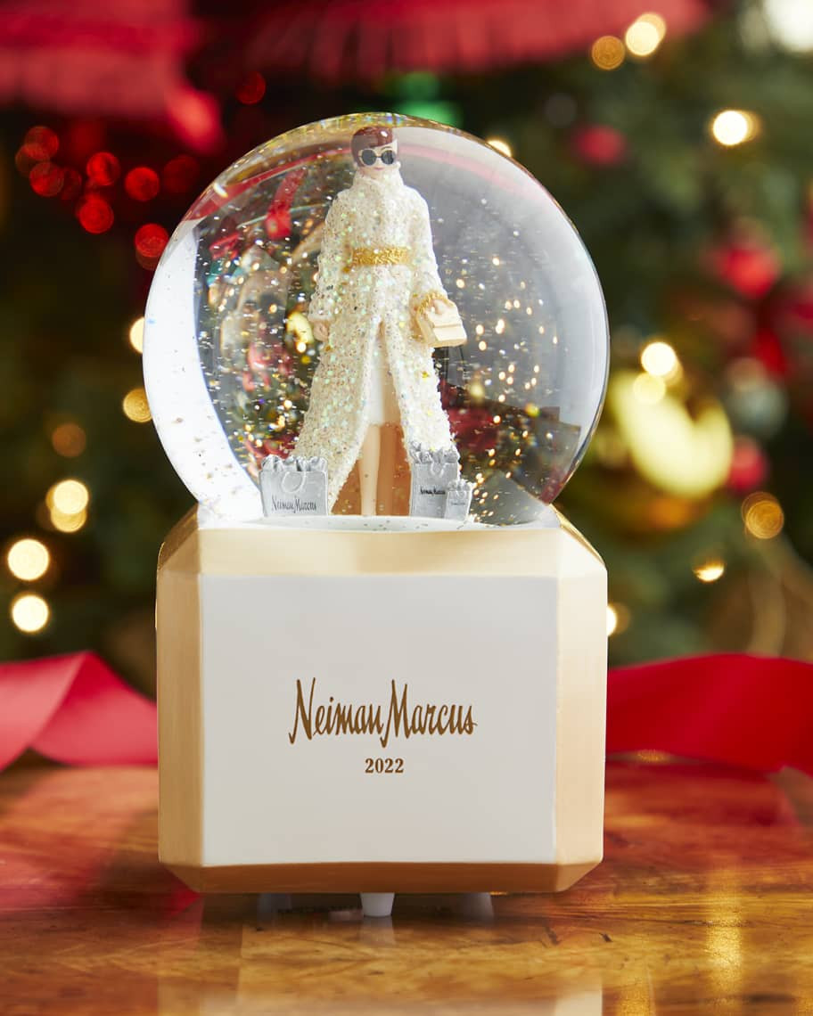 Shopping Lady Snowglobe 2022 | Neiman Marcus