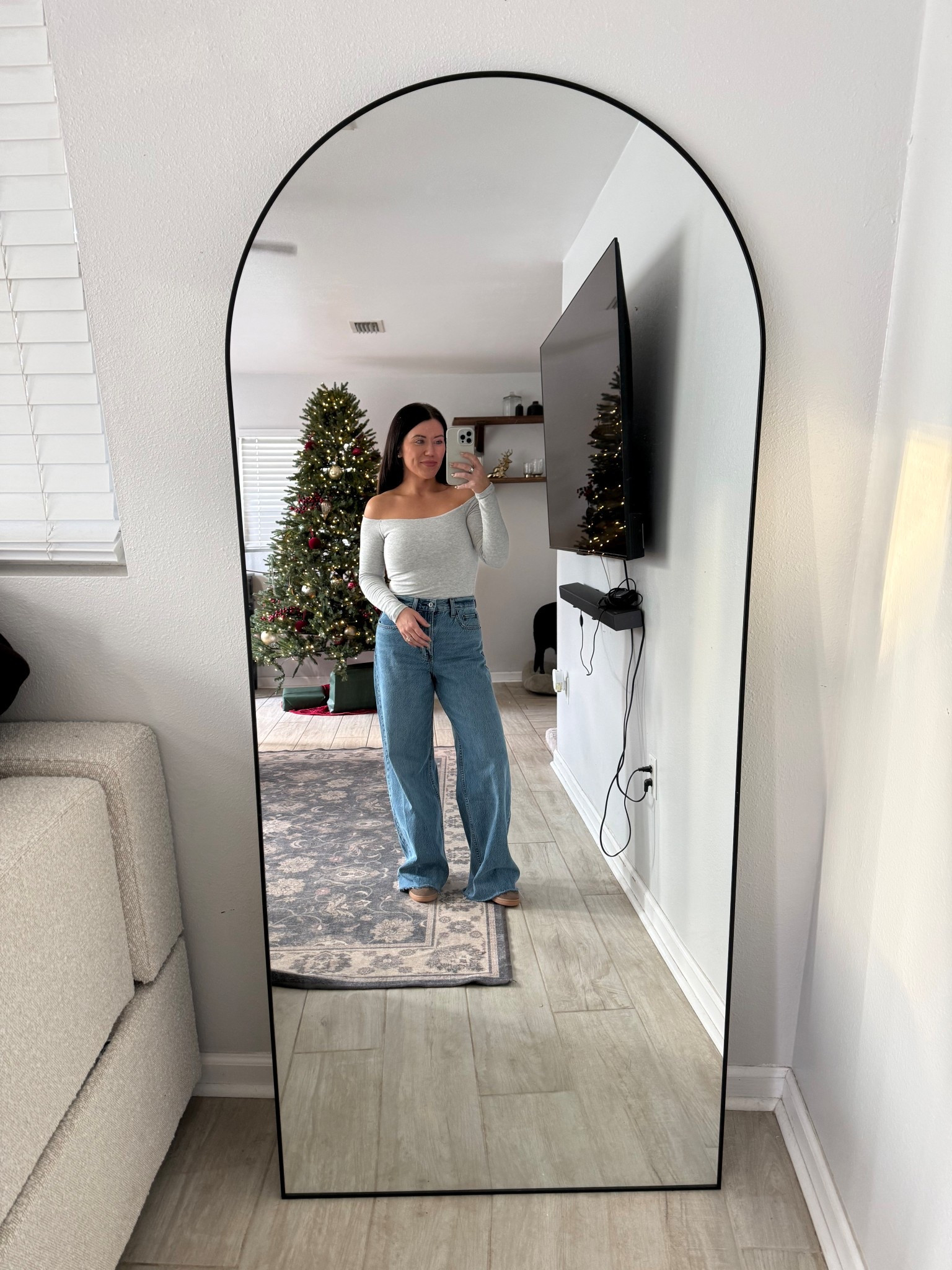 My top and my favorite jeans from Abercrombie are on sale!!! 

#LTKootd #LTKHoliday #LTKgrwm