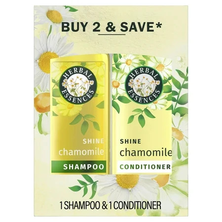 Herbal Essences Shine Collection Chamomile Shampoo & Conditioner Set 27 oz Mineral Oil Free | Walmart (US)