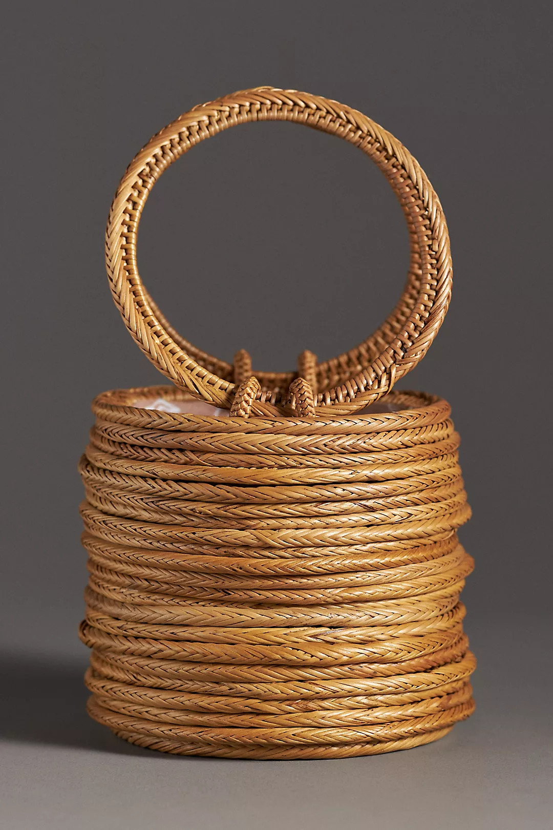 Bali Layered Rattan Bucket Bag | Anthropologie (US)