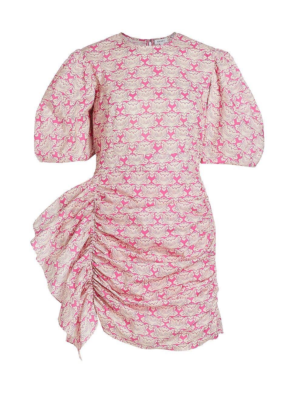 Pia Printed Ruffled Cotton Minidress | Saks Fifth Avenue
