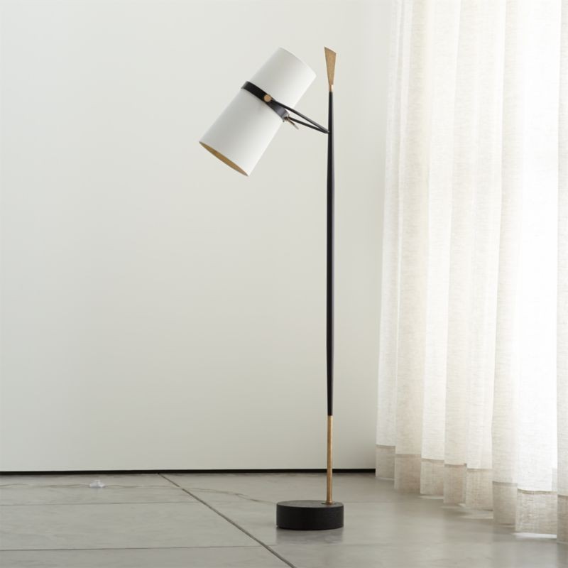 Riston Floor Lamp + Reviews | Crate and Barrel | Crate & Barrel